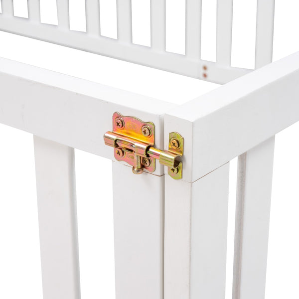 HomeRoots White Wood Full Daybed Frame – Elegant Platform Design with Sturdy Construction for Modern Bedrooms 606936