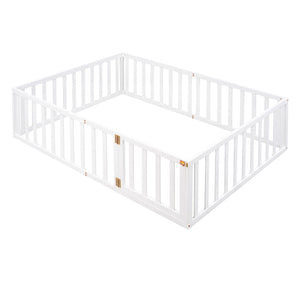 HomeRoots White Wood Full Daybed Frame – Elegant Platform Design with Sturdy Construction for Modern Bedrooms 606936