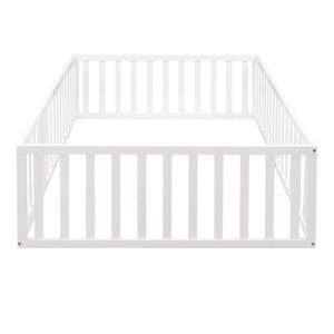 HomeRoots White Wood Full Daybed Frame – Elegant Platform Design with Sturdy Construction for Modern Bedrooms 606936