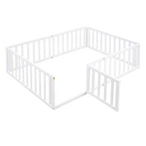 HomeRoots White Wood Full Daybed Frame – Elegant Platform Design with Sturdy Construction for Modern Bedrooms 606936