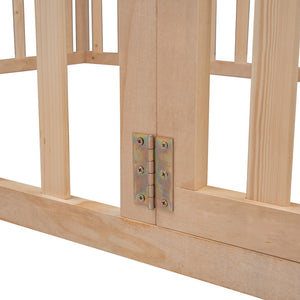 HomeRoots Natural Wood Full Daybed Frame - Stylish Multi-Functional Design for Comfort and Modern Décor Solutions 606938