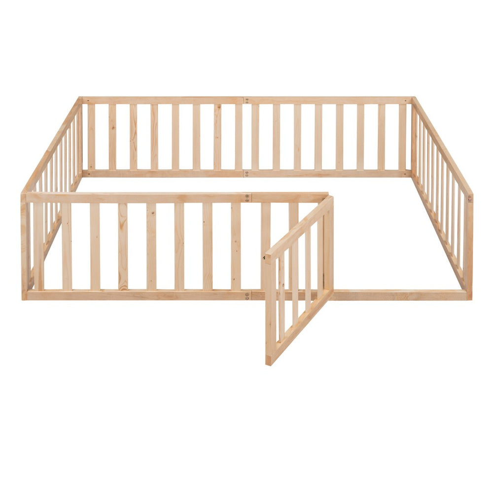 HomeRoots Natural Wood Full Daybed Frame - Stylish Multi-Functional Design for Comfort and Modern Décor Solutions 606938