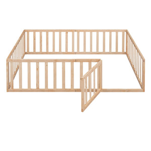 HomeRoots Natural Wood Full Daybed Frame - Stylish Multi-Functional Design for Comfort and Modern Décor Solutions 606938