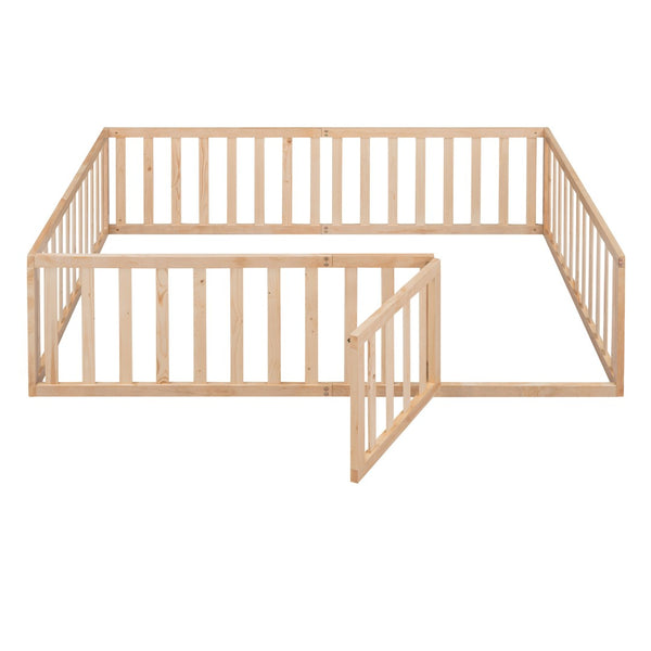 HomeRoots Natural Wood Full Daybed Frame - Stylish Multi-Functional Design for Comfort and Modern Décor Solutions 606938