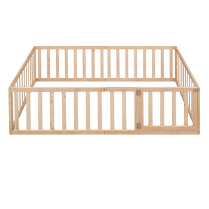 HomeRoots Natural Wood Full Daybed Frame - Stylish Multi-Functional Design for Comfort and Modern Décor Solutions 606938