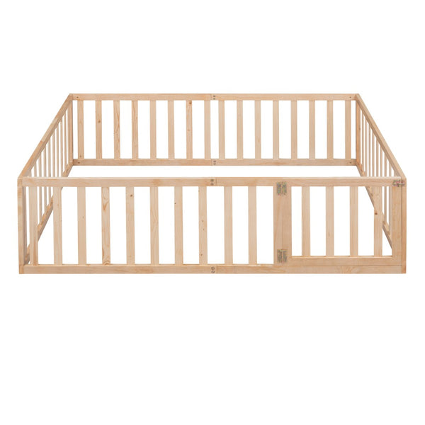 HomeRoots Natural Wood Full Daybed Frame - Stylish Multi-Functional Design for Comfort and Modern Décor Solutions 606938