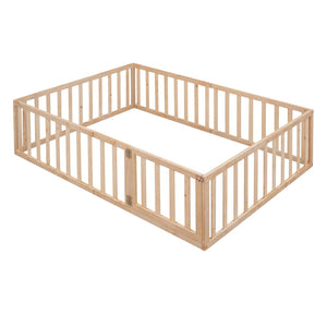 HomeRoots Natural Wood Full Daybed Frame - Stylish Multi-Functional Design for Comfort and Modern Décor Solutions 606938