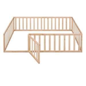 HomeRoots Natural Wood Full Daybed Frame - Stylish Multi-Functional Design for Comfort and Modern Décor Solutions 606938