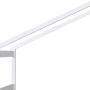 HomeRoots White Wood Twin Bed Frame - Elegant Modern Design with Durable Support for Cozy Bedrooms & Guest Rooms 606949