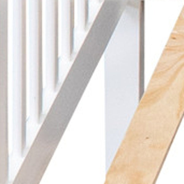 HomeRoots White Wood Twin Bed Frame with Trundle - Space-Saving Design for Kids' Rooms, Guest Rooms & More! 606953