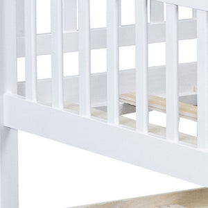 HomeRoots White Wood Twin Day Bed with Trundle - Stylish Space-Saving Solution for Guest Rooms & Living Areas 606957