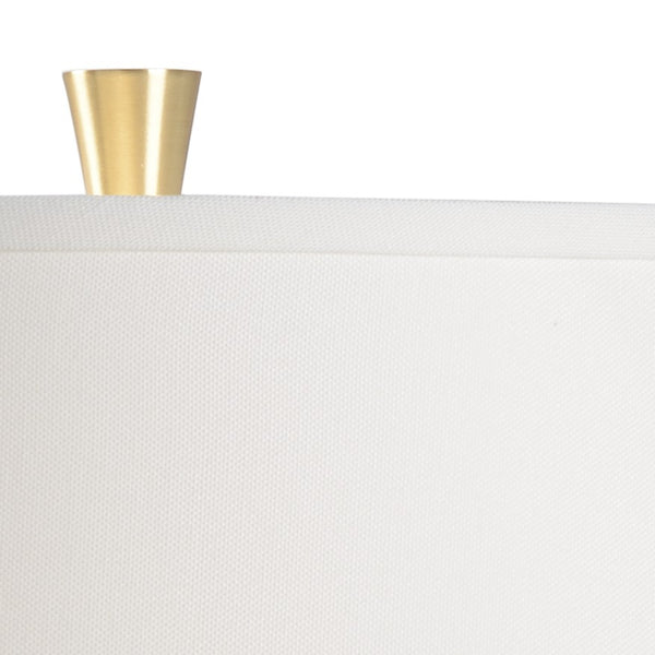 Wildwood Hadley 31" Crystal Table Lamp With Antique Brass Mounting — Slim Inverted Design For Warm Ambient Glow 60696