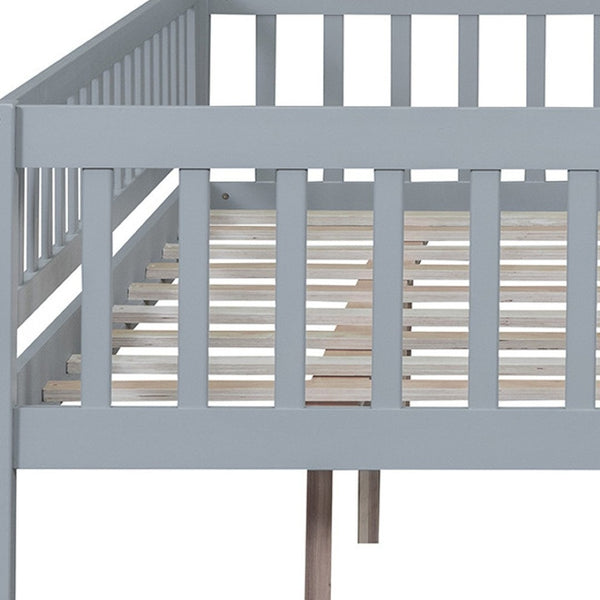 HomeRoots Gray Wood Full Daybed Frame with Under-Bed Drawers - Stylish Storage Solution for Any Bedroom! 606968