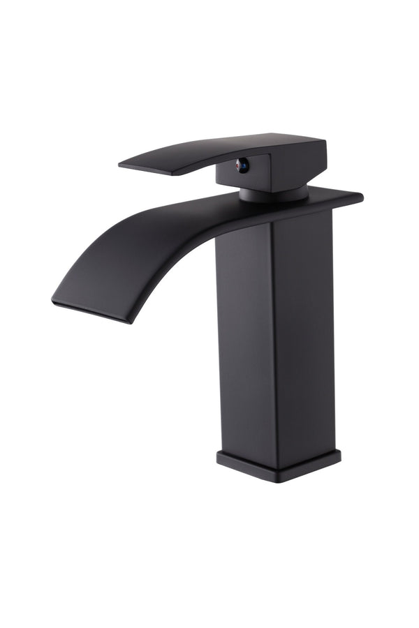English Elm Single Handle Bathroom Faucet - Matte Black Stainless Steel Lavatory Faucet For Modern Spaces P1 T3177P388146-GIGA