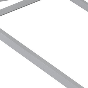 HomeRoots Gray Wood Twin Bed Frame - Modern Platform Design, Sturdy Support, Perfect for Cozy Bedrooms & Decor 606983