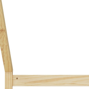HomeRoots Natural Wood Twin Bed Frame – Stylish, Durable Platform Design with Supportive Slats for Comfort 606986