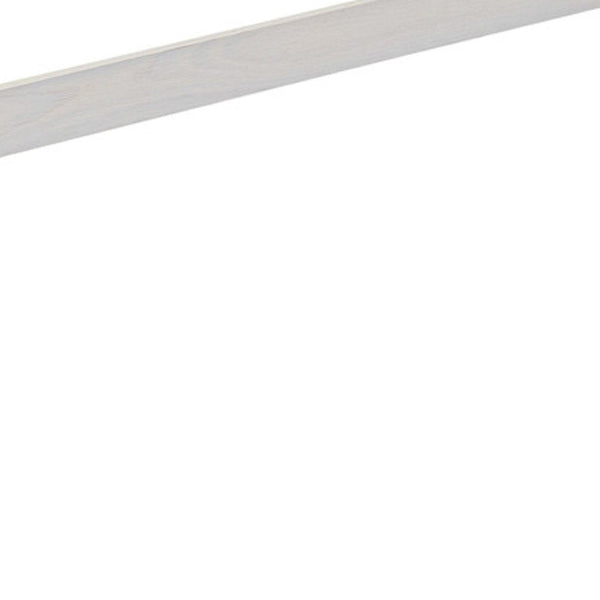 HomeRoots White Wood Full Bed Frame - Elegant Platform Design, Sturdy Support, Minimalist Style for Modern Bedrooms 606987