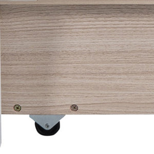 HomeRoots White Wood Twin Bed Frame - Elegant Design with Durable Construction & Support for Ultimate Comfort 606989