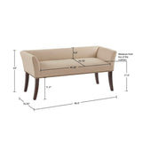 Madison Park Welburn Transitional Accent Bench MP105-0543 Tan