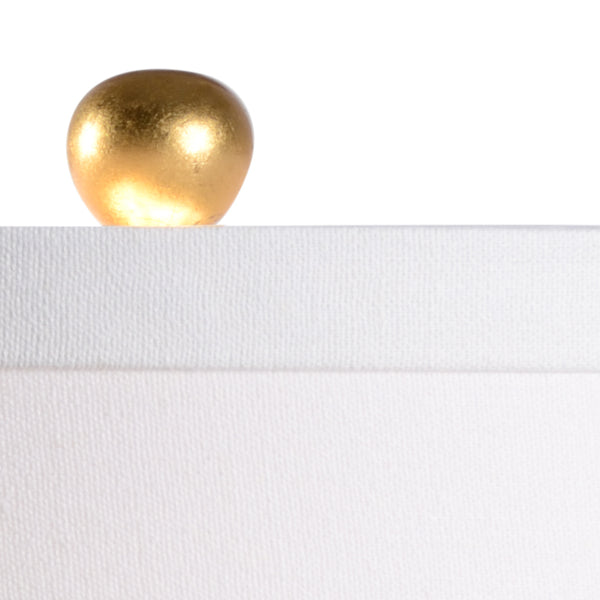 Wildwood Whitney Cadet Blue Double-Gourd Table Lamp With Antique Gold Base And Drum Shade—Elegant 28" Accent Piece 60706