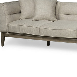 HomeRoots 121" Brown Fabric Sofa - Spacious U-Shaped Design, Plush Seating for 4, Perfect for Modern Living Rooms! 607067