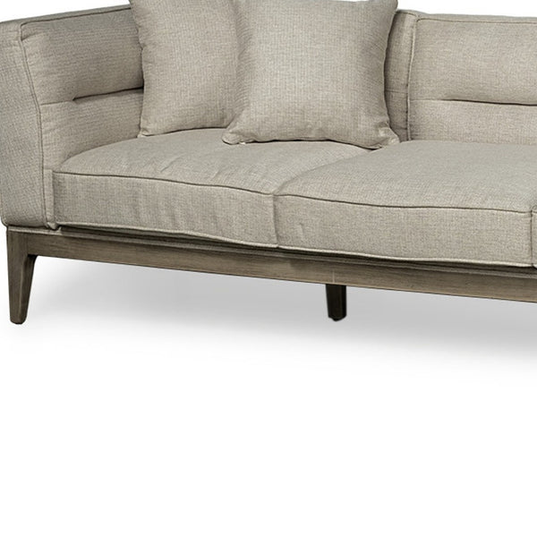 HomeRoots 121" Brown Fabric Sofa - Spacious U-Shaped Design, Plush Seating for 4, Perfect for Modern Living Rooms! 607067