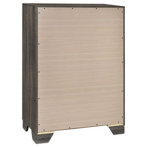 English Elm Funston Brown Oak 4-Drawer Chest – Modern, Space-Saving Storage Solution For Stylish Bedrooms & More! B062P375573