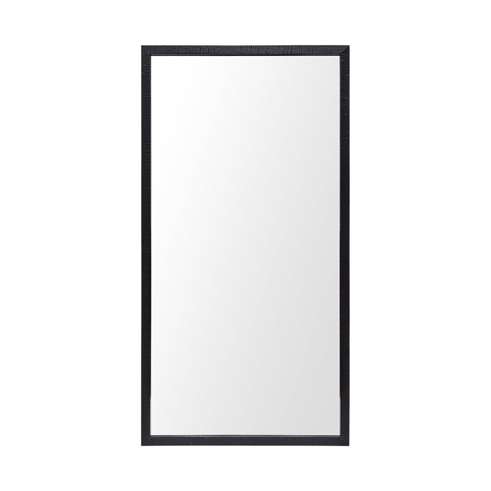 HomeRoots 42" Sleek Black Framed Bathroom Vanity Mirror - Modern Design for Stylish Reflection & Versatile Use 607217