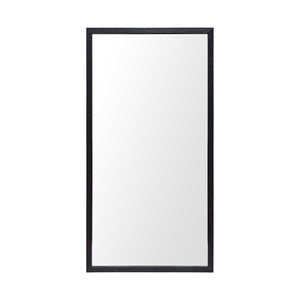 HomeRoots 42" Sleek Black Framed Bathroom Vanity Mirror - Modern Design for Stylish Reflection & Versatile Use 607217