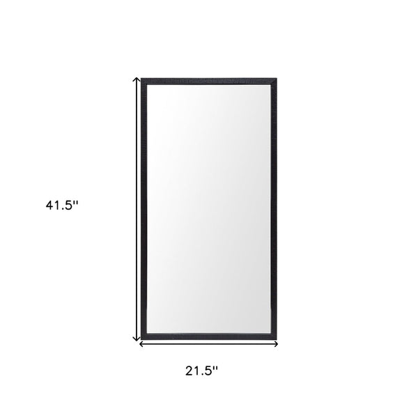 HomeRoots 42" Sleek Black Framed Bathroom Vanity Mirror - Modern Design for Stylish Reflection & Versatile Use 607217