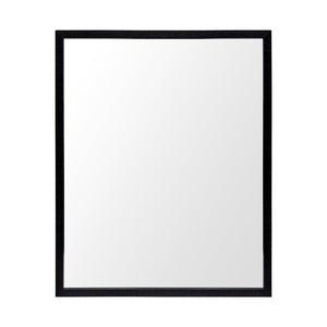 HomeRoots 32" Modern Black Framed Bathroom Mirror - Sleek Design, Easy Installation, Versatile for Any Space 607218