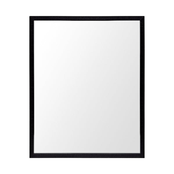 HomeRoots 32" Modern Black Framed Bathroom Mirror - Sleek Design, Easy Installation, Versatile for Any Space 607218