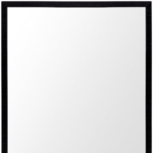 HomeRoots 32" Modern Black Framed Bathroom Mirror - Sleek Design, Easy Installation, Versatile for Any Space 607218
