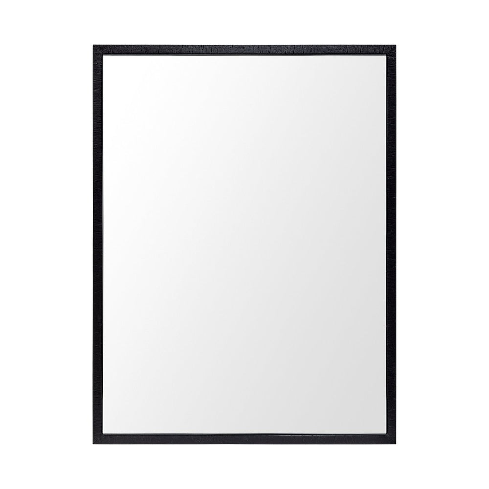 HomeRoots 42" Modern Black Framed Bathroom Vanity Mirror - Sleek Design for Any Room, Easy Installation & Versatile Use 607219