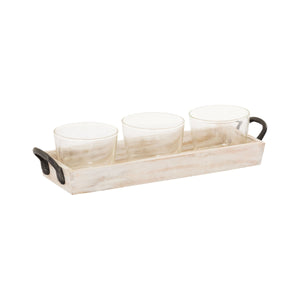 Linwood Candleholder - Whitewash 607219 Elk Home