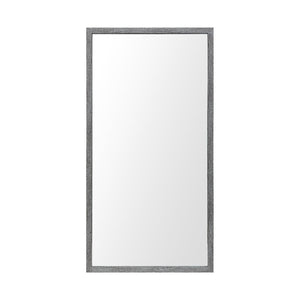 HomeRoots 42" Gray Framed Vanity Mirror - Modern Design, Easy to Install, Perfect for Bathrooms & Entryways 607221