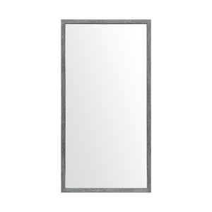 HomeRoots 42" Gray Framed Vanity Mirror - Modern Design, Easy to Install, Perfect for Bathrooms & Entryways 607221