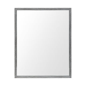 HomeRoots 32" Contemporary Gray Framed Vanity Mirror - Modern Design, Premium Glass, Versatile Accent for Any Room 607222