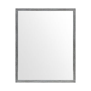 HomeRoots 32" Contemporary Gray Framed Vanity Mirror - Modern Design, Premium Glass, Versatile Accent for Any Room 607222