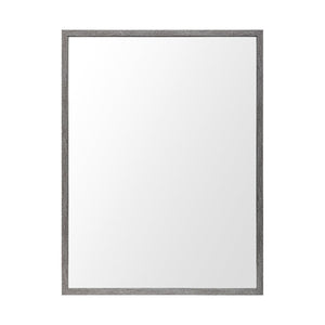 HomeRoots 42" Gray Framed Bathroom Vanity Mirror - Modern Rectangle Design for Stylish Spaces & Daily Grooming 607223