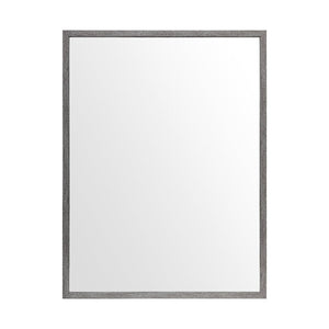 HomeRoots 42" Gray Framed Bathroom Vanity Mirror - Modern Rectangle Design for Stylish Spaces & Daily Grooming 607223