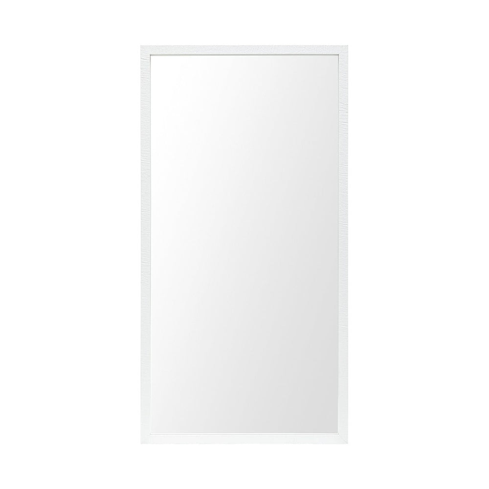 HomeRoots 42" White Framed Bathroom Vanity Mirror - Modern, Durable Design for Stylish Grooming & Decor 607225