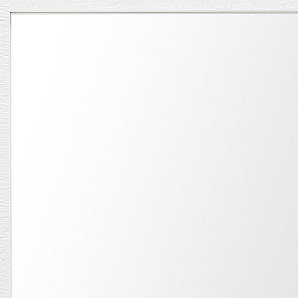 HomeRoots 42" White Framed Bathroom Vanity Mirror - Modern, Durable Design for Stylish Grooming & Decor 607225