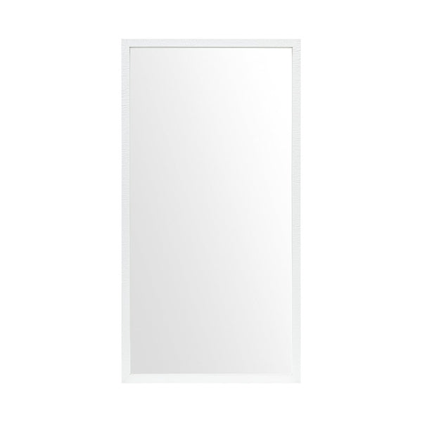HomeRoots 42" White Framed Bathroom Vanity Mirror - Modern, Durable Design for Stylish Grooming & Decor 607225