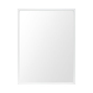 HomeRoots 42" White Framed Bathroom Vanity Mirror - Modern Elegance for Any Space, Easy Install & Durable Design 607227