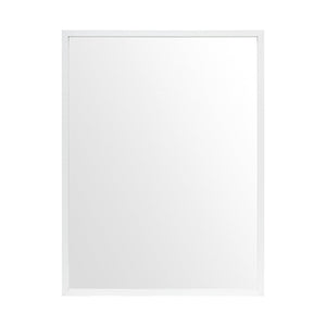 HomeRoots 42" White Framed Bathroom Vanity Mirror - Modern Elegance for Any Space, Easy Install & Durable Design 607227