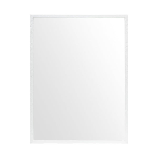 HomeRoots 42" White Framed Bathroom Vanity Mirror - Modern Elegance for Any Space, Easy Install & Durable Design 607227