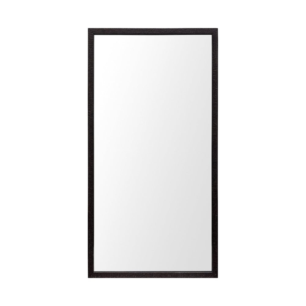 HomeRoots 42" Sleek Black Framed Bathroom Vanity Mirror – Modern Design for Stylish Home Decor & Easy Installation 607229