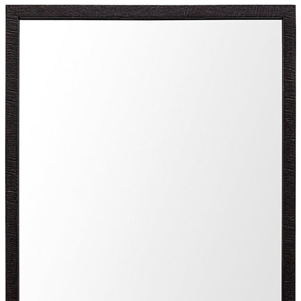 HomeRoots 42" Sleek Black Framed Bathroom Vanity Mirror – Modern Design for Stylish Home Decor & Easy Installation 607229