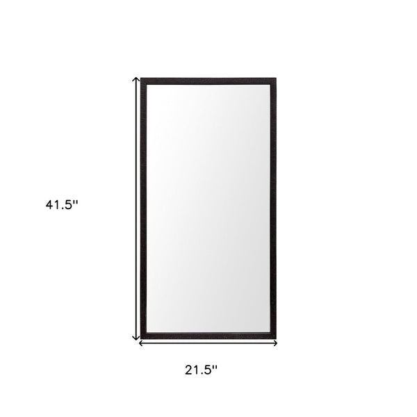 HomeRoots 42" Sleek Black Framed Bathroom Vanity Mirror – Modern Design for Stylish Home Decor & Easy Installation 607229